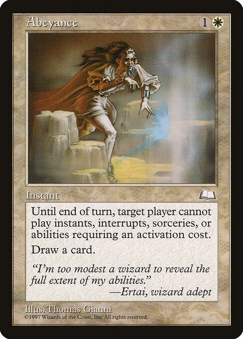 Abeyance (Premodern, Weatherlight)