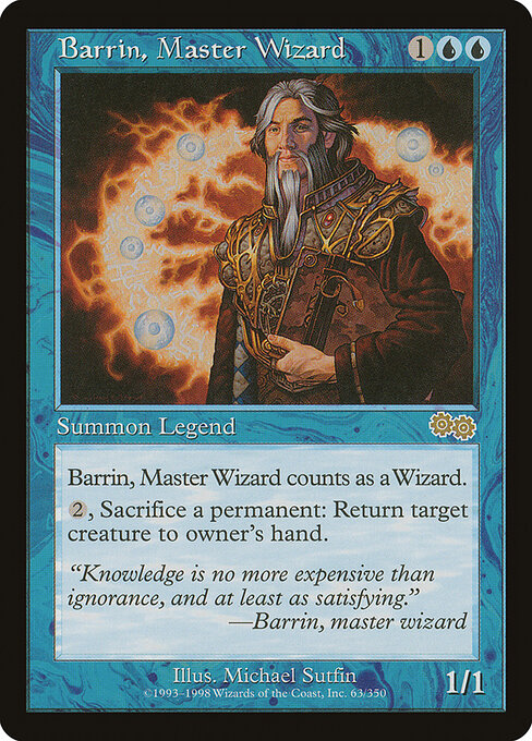 Barrin, Master Wizard (Premodern, Urza's Saga)