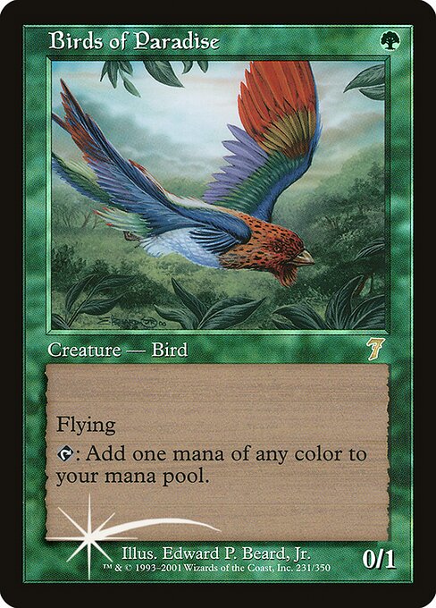 Birds of Paradise (Premodern, Seventh Edition)