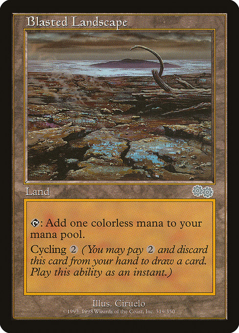 Blasted Landscape (Premodern, Urza's Saga)