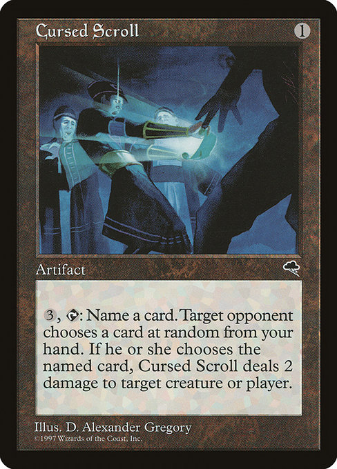 Cursed Scroll (Premodern, Tempest)
