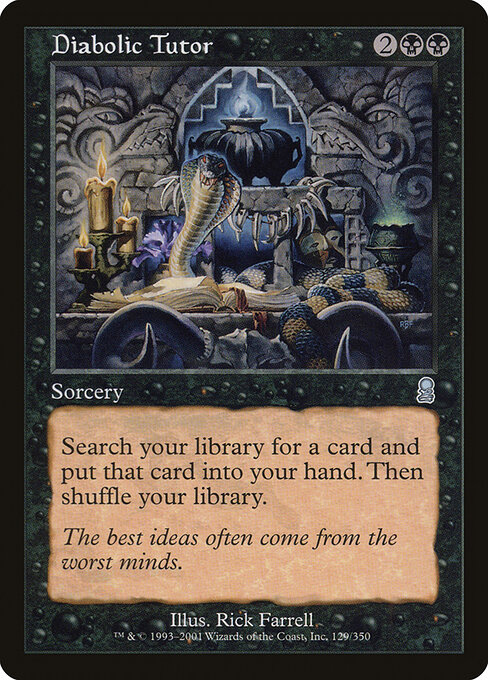 Diabolic Tutor (Premodern, Odyssey)