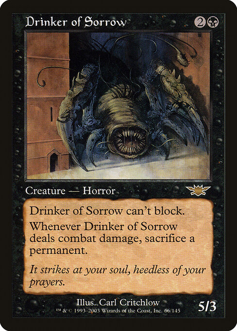 Drinker of Sorrow (Premodern, Legions)