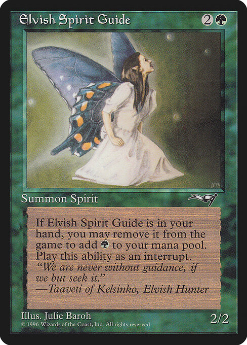 Elvish Spirit Guide (Premodern, Alliances)