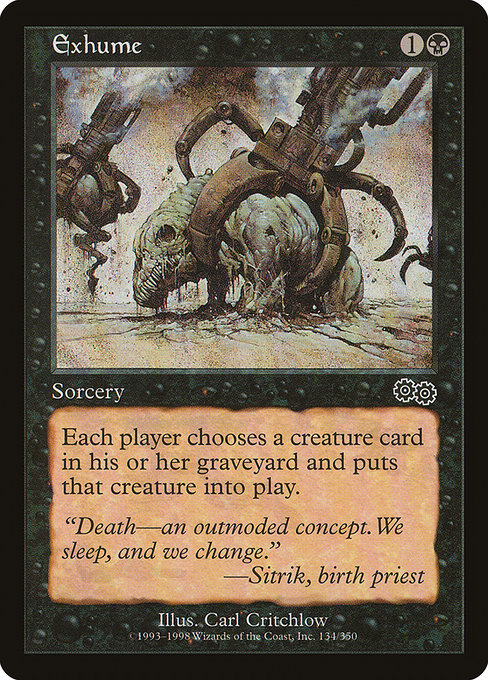 Exhume (Premodern, Urza's Saga)