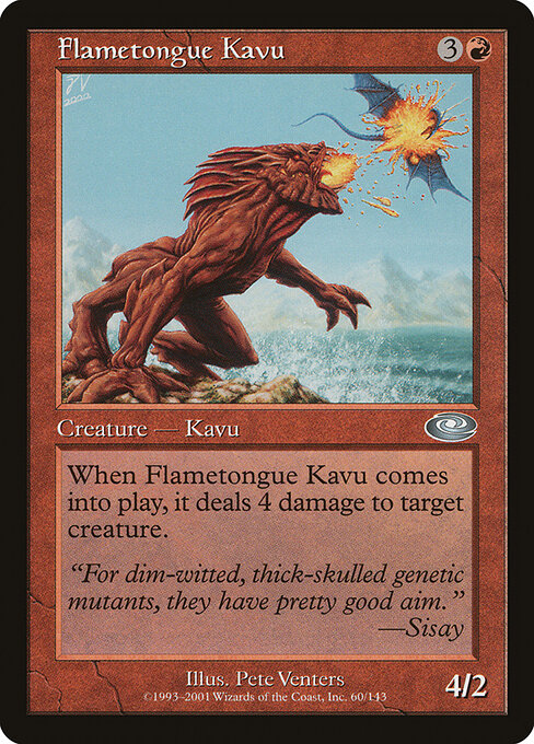 Flametongue Kavu (Premodern, Planeshift)