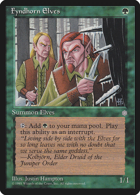 Fyndhorn Elves (Premodern, Ice Age)