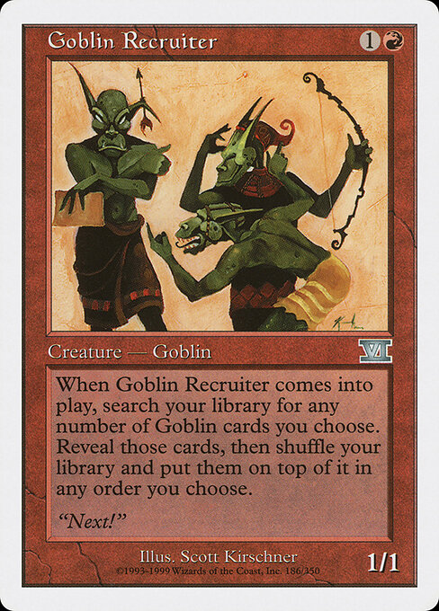 Goblin Recruiter (Premodern, Sixth Edition)