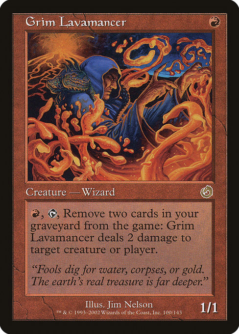 Grim Lavamancer (Premodern, Torment)