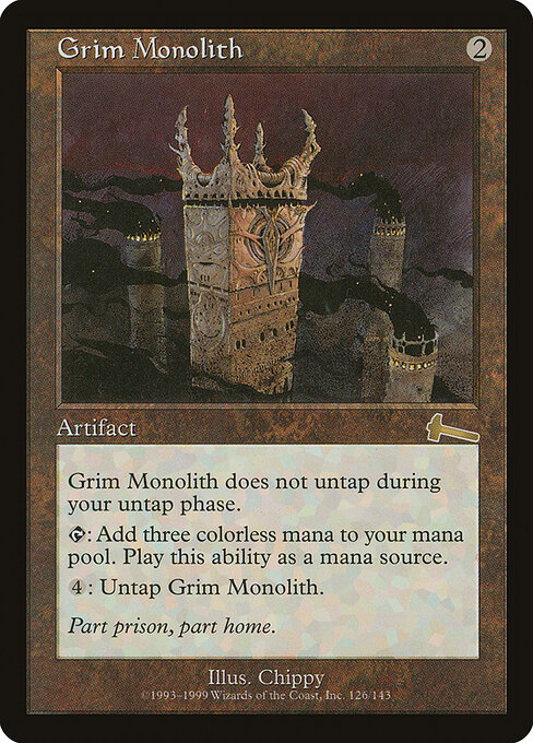 Grim Monolith (Premodern, Urza's Legacy)