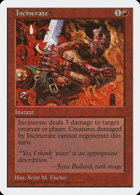 Incinerate (Premodern, Fifth Edition)