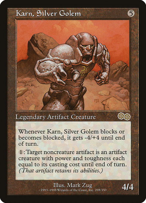 Karn, Silver Golem (Premodern, Urza's Saga)