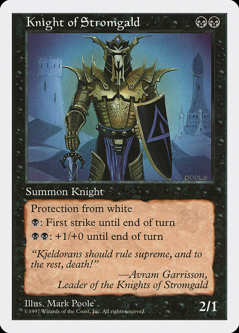 Knight of Stromgald (Premodern, Fifth Edition)