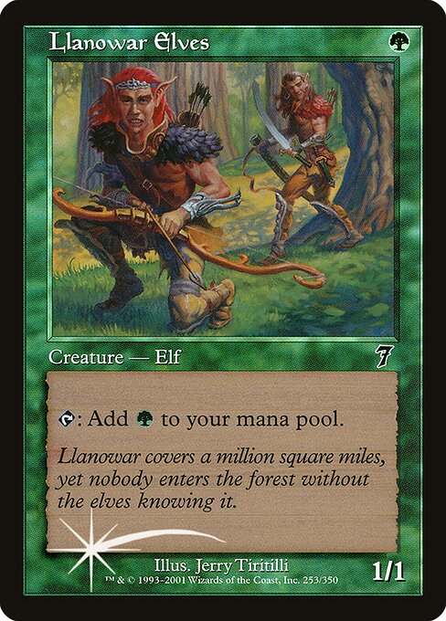 Llanowar Elves (Premodern, Seventh Edition)