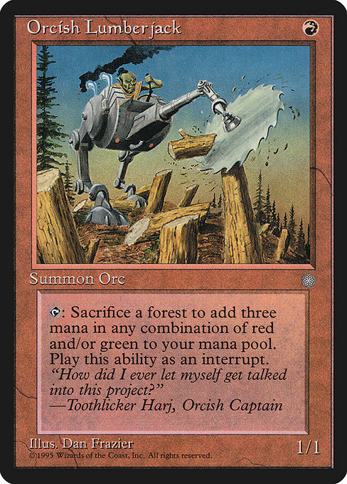Orcish Lumberjack (Premodern, Ice Age)