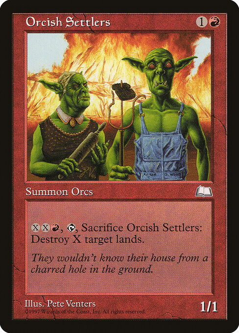 Orcish Settlers (Premodern, Weatherlight)