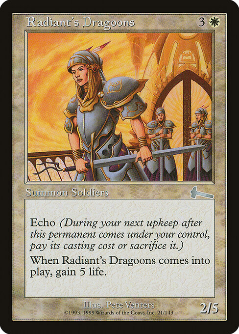 Radiant's Dragoons (Premodern, Urza's Legacy)