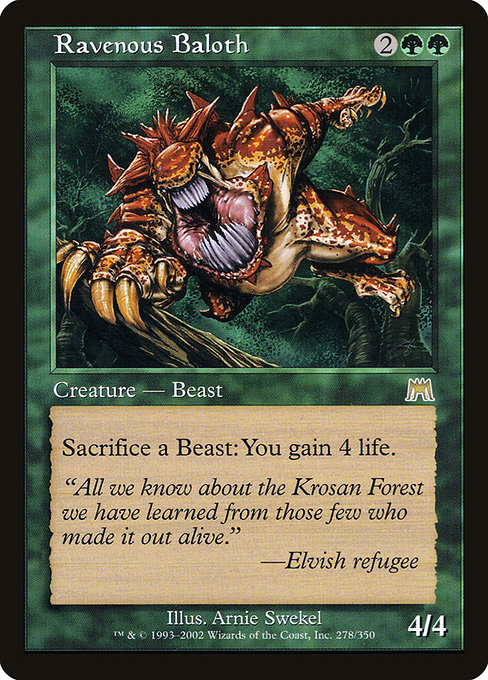 Ravenous Baloth (Premodern, Onslaught)