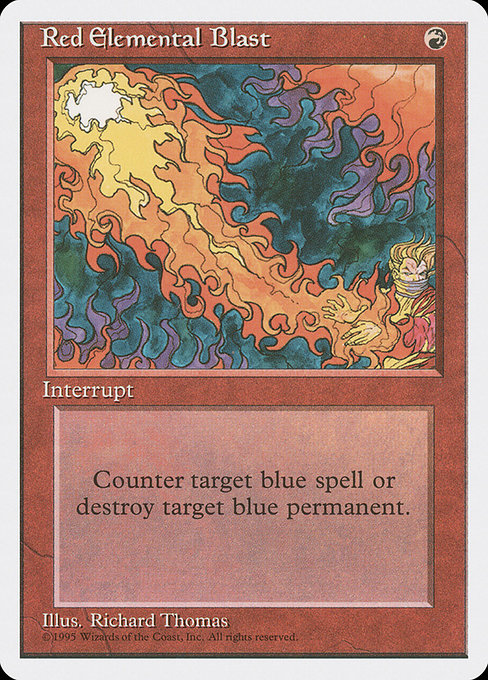 Red Elemental Blast (Premodern, Fourth Edition)