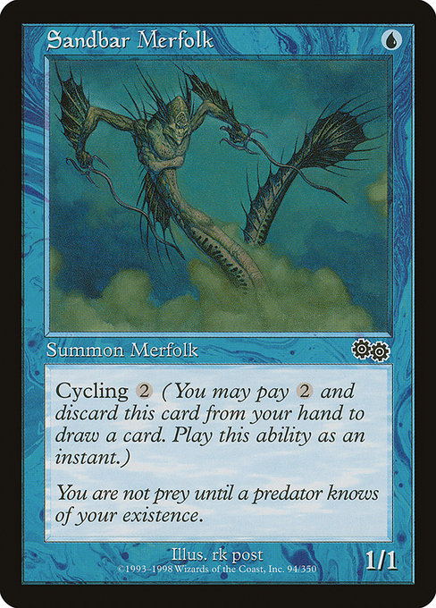 Sandbar Merfolk (Premodern, Urza's Saga)