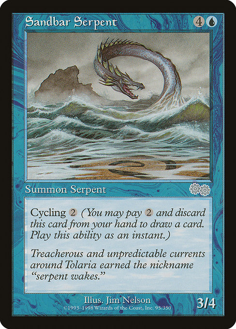 Sandbar Serpent (Premodern, Urza's Saga)