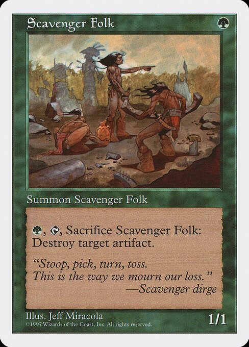 Scavenger Folk (Premodern, Fifth Edition)