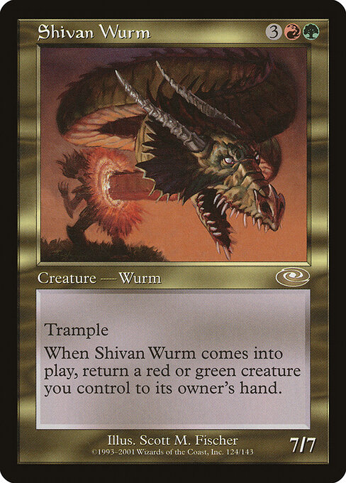 Shivan Wurm (Premodern, Planeshift)