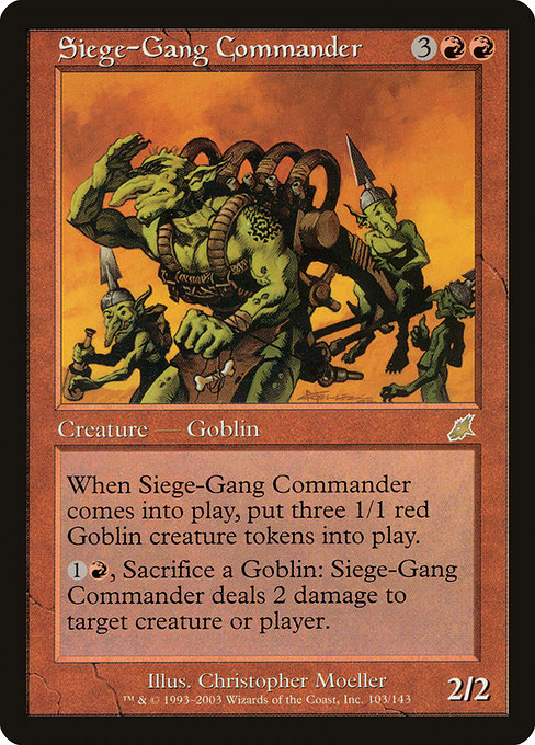 Siege-Gang Commander (Premodern, Scourge)
