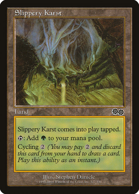 Slippery Karst (Premodern, Urza's Saga)