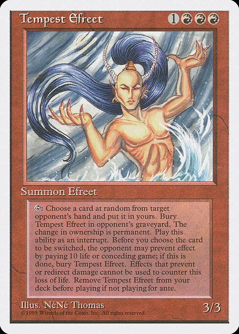 Tempest Efreet (Premodern, Fourth Edition)