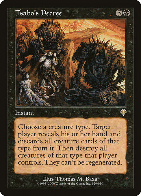 Tsabo's Decree (Premodern, Invasion)