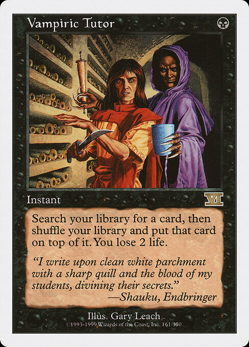 Vampiric Tutor (Premodern, Sixth Edition)