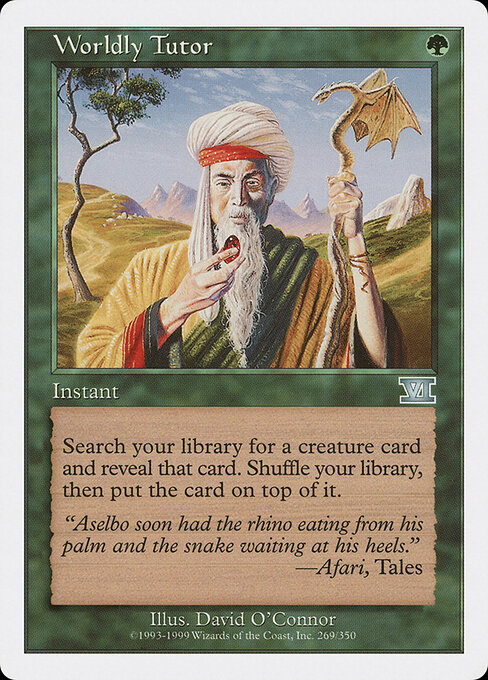 Worldly Tutor (Premodern, Sixth Edition)